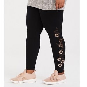 BLACK SEQUIN LEGGINGS PLUS SIZE TORRID 3X NWT